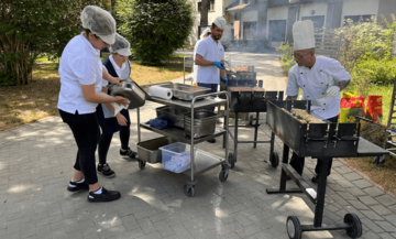 Unsere fleißigen Grillmeister