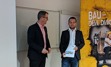 Preisträger Peter Krause gemeinsam mit RA Dr. Burkhard Siebert